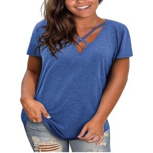 💙Women’s Heather Blue Top